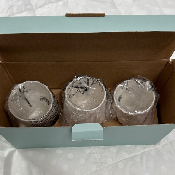 PartyLite White and Black Nature-Inspired votive Trio new in box - Picture 8 of 10